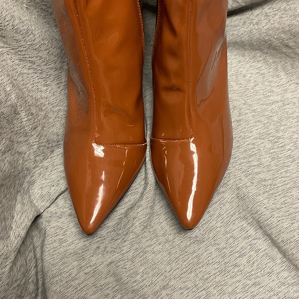 INC International Concepts Tan Over the Knee Boots - Picture 2 of 9